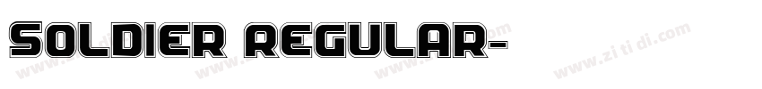 Soldier Regular字体转换